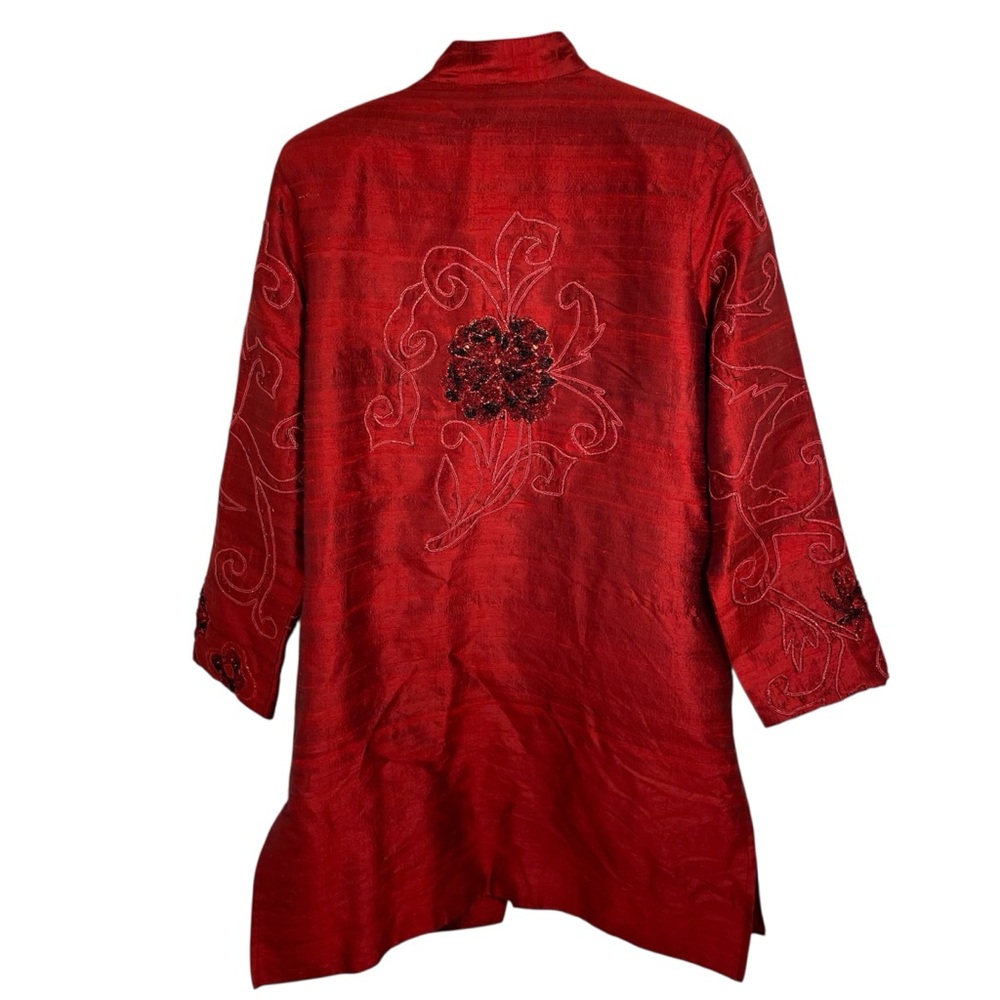 Anage Red Embroidered Jacket, M - Picture 2 of 8